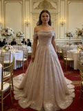Elegant Rose Gold Sequin Formal Dress with Puff Sleeves - Perfect for Galas