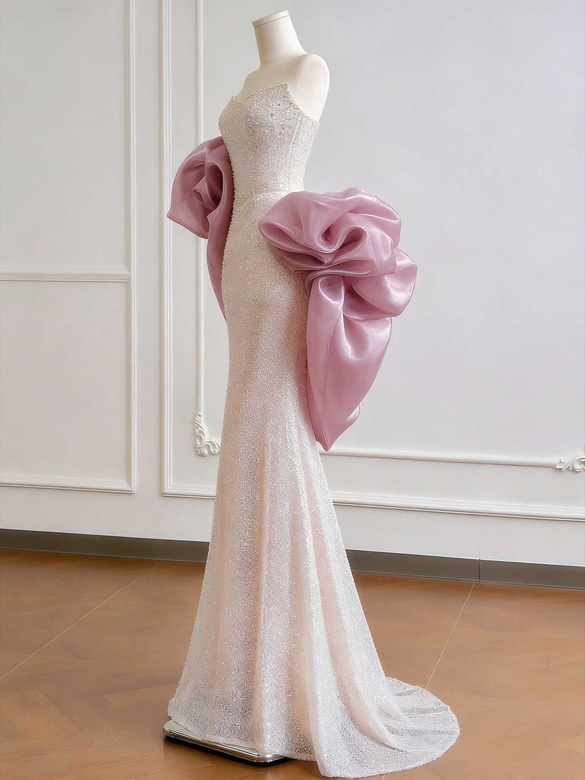 Stunning Glitter Mermaid Evening Gown | Sparkling Sequin Formal Dress