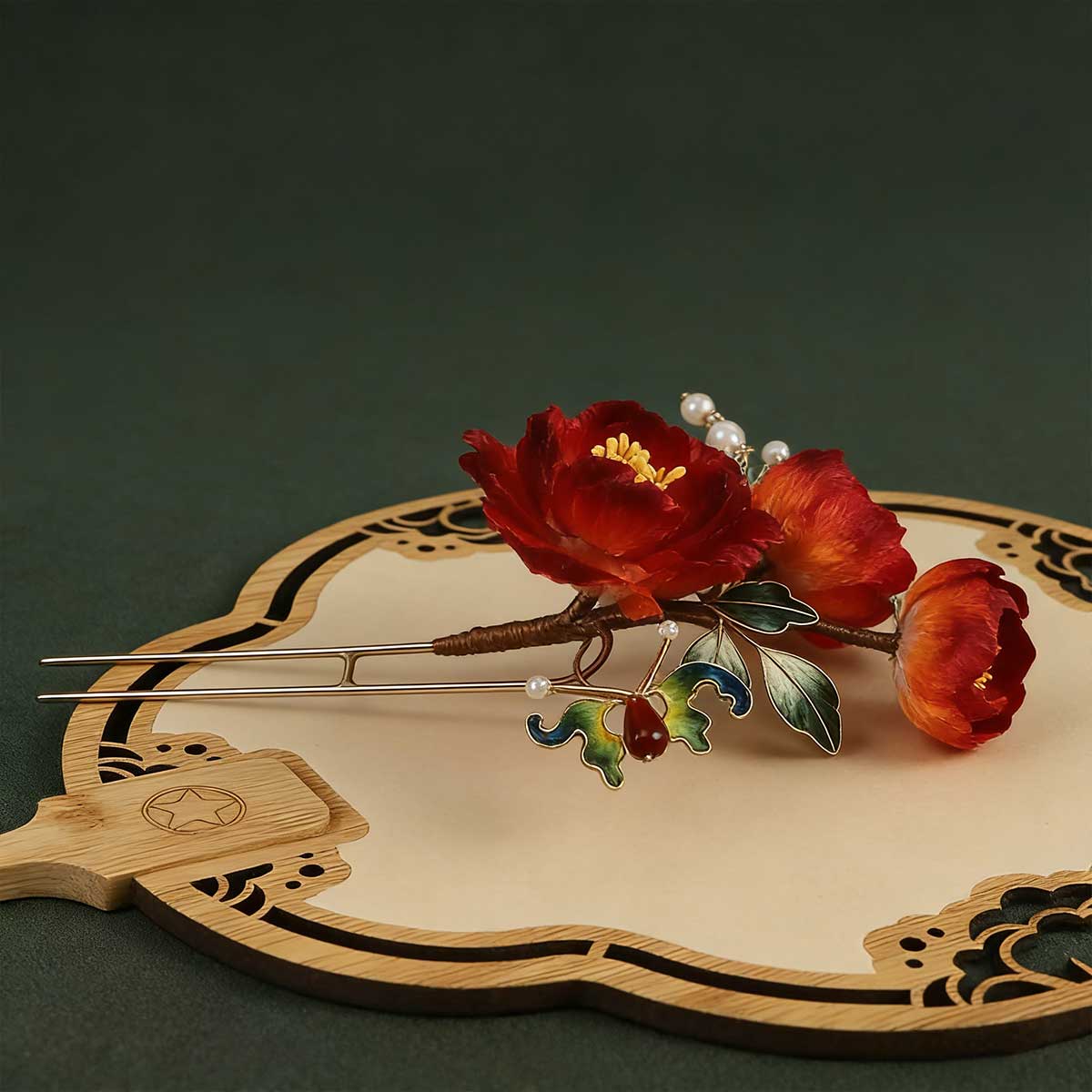 Wedding Dress Accessories Hairpin Headwear with Hand Made Ronghua